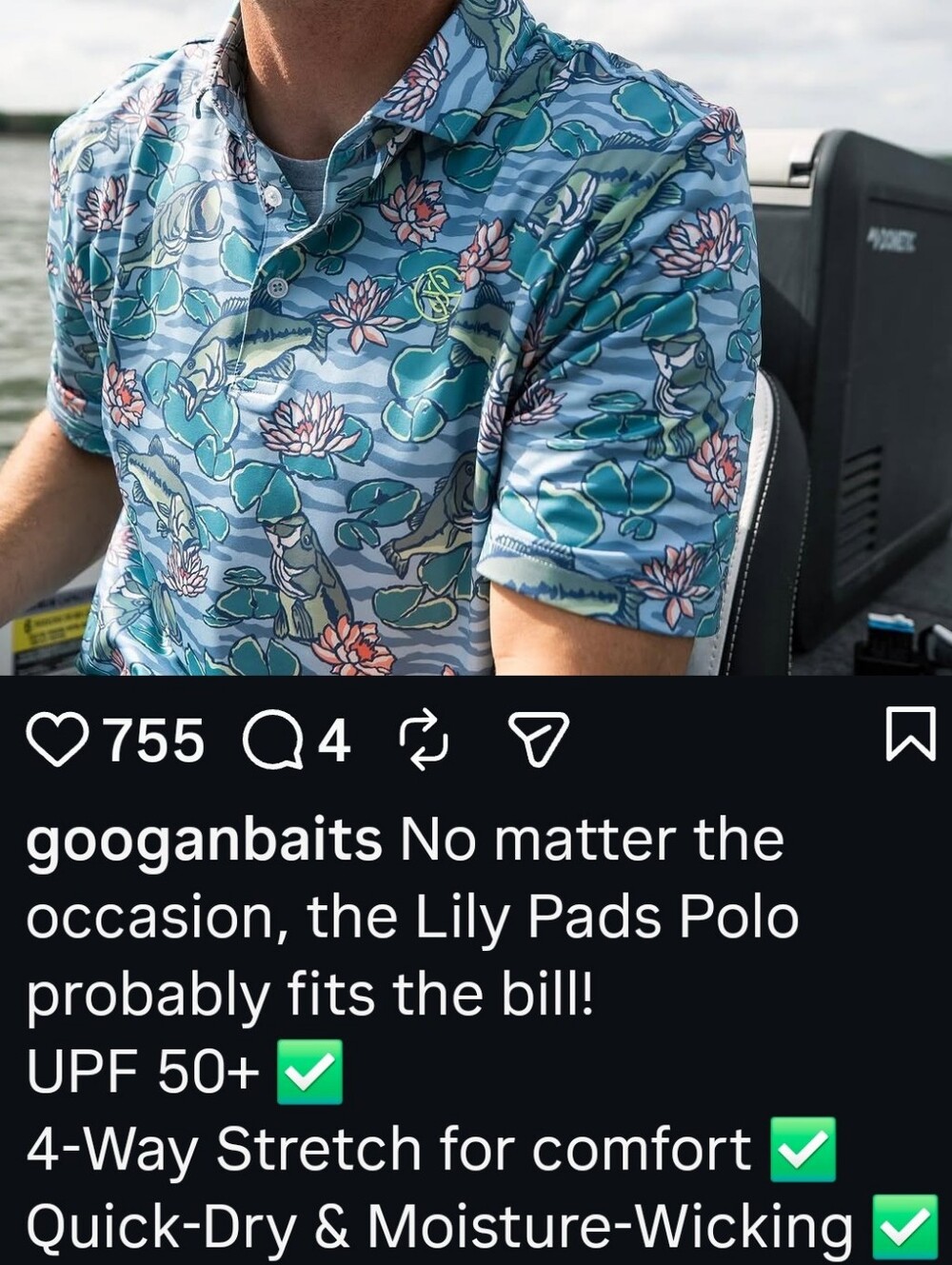Googan Squad Lilly Pad Polo Short Sleeve - Picture 11 of 11